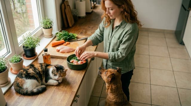 Darle comida casera a tu perro o tu gato no siempre es sano