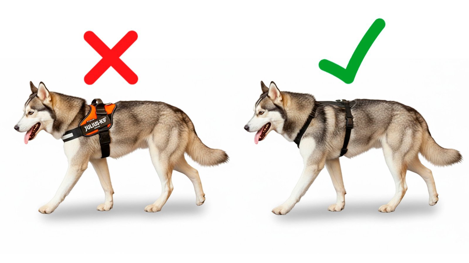Elige un buen arnés para tu perro o le puedes causar dolor sin saberlo
